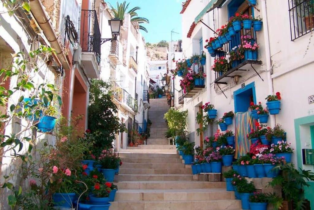 Espacioso Y Centrico Piso Con Zona Chill-Out Alicante Bagian luar foto